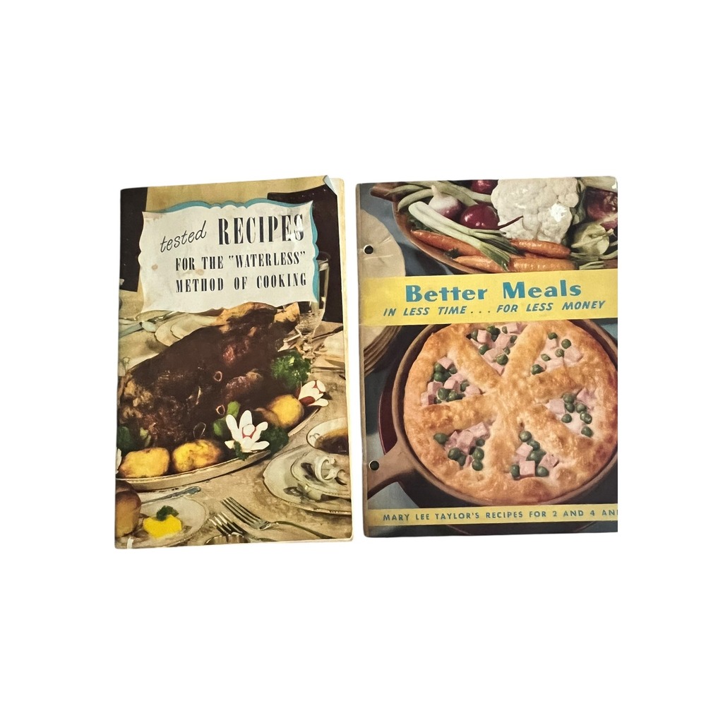 Vintage Mary Lee Taylor Pet Milk Cookbook & Waterless Cooking Recipe Booklet Lot